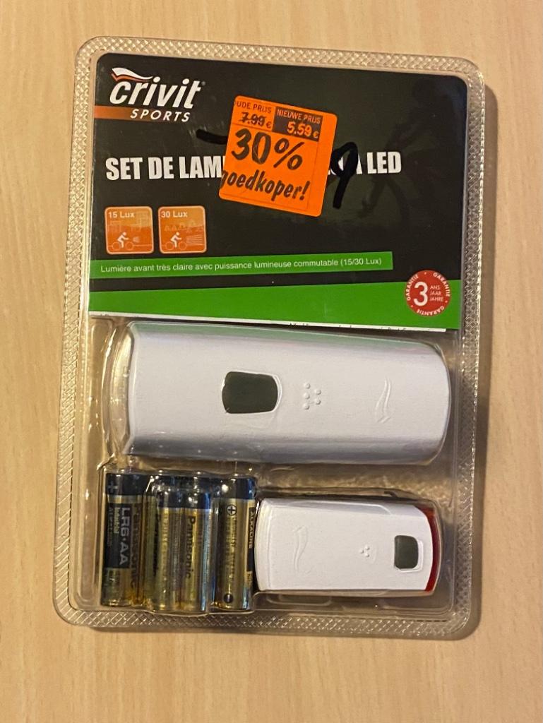 Fietsverlichtingset, Fietsen en Brommers, Ophalen, Nieuw, Batterij, Verlichtingsset