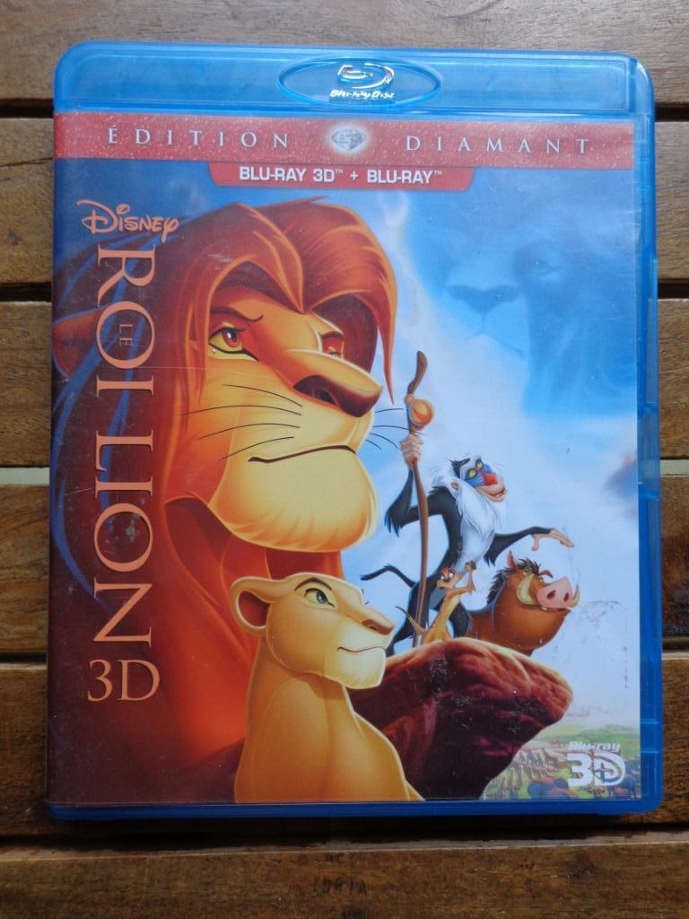 )))  Bluray 3D + Bluray  Le Roi Lion   (((, Enlèvement ou Envoi, Comme neuf, Dessins animés et Film d'animation