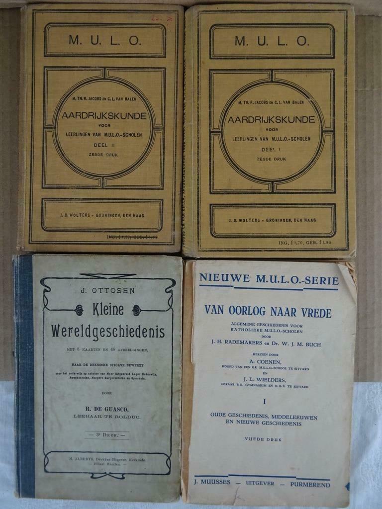 Collection de livres scolaires Mulo ancien Livre 1909-1946, Enlèvement ou Envoi, M.U.L.O.
