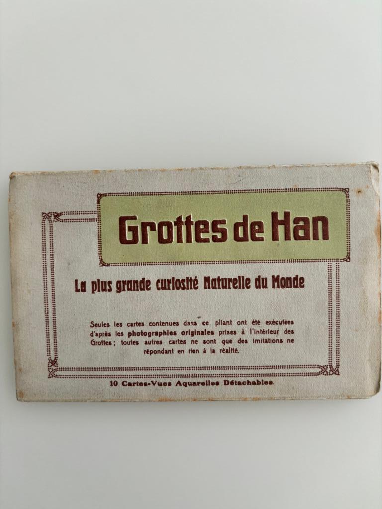 Vintage Série Cartes Postales (9) Grottes de Han, Enlèvement ou Envoi, 1920 à 1940, Non affranchie, Luxembourg