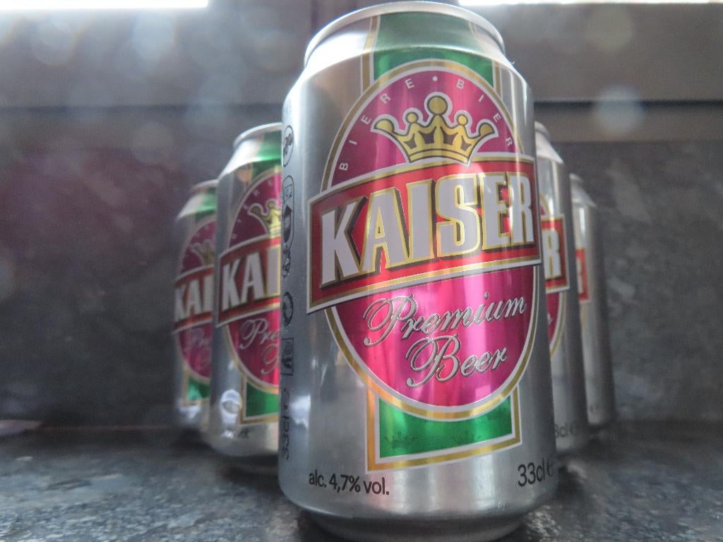 Kaiser Premium beer blik, Ophalen of Verzenden