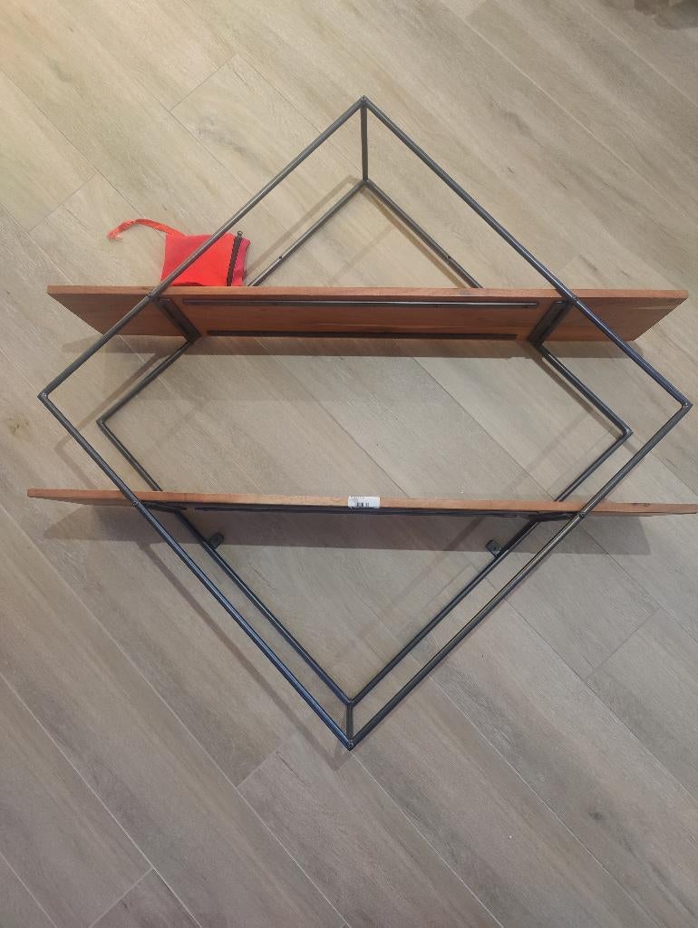 Wandrek metaal acacia, Huis en Inrichting, Woonaccessoires | Wandplanken en Boekenplanken, Ophalen, Nieuw