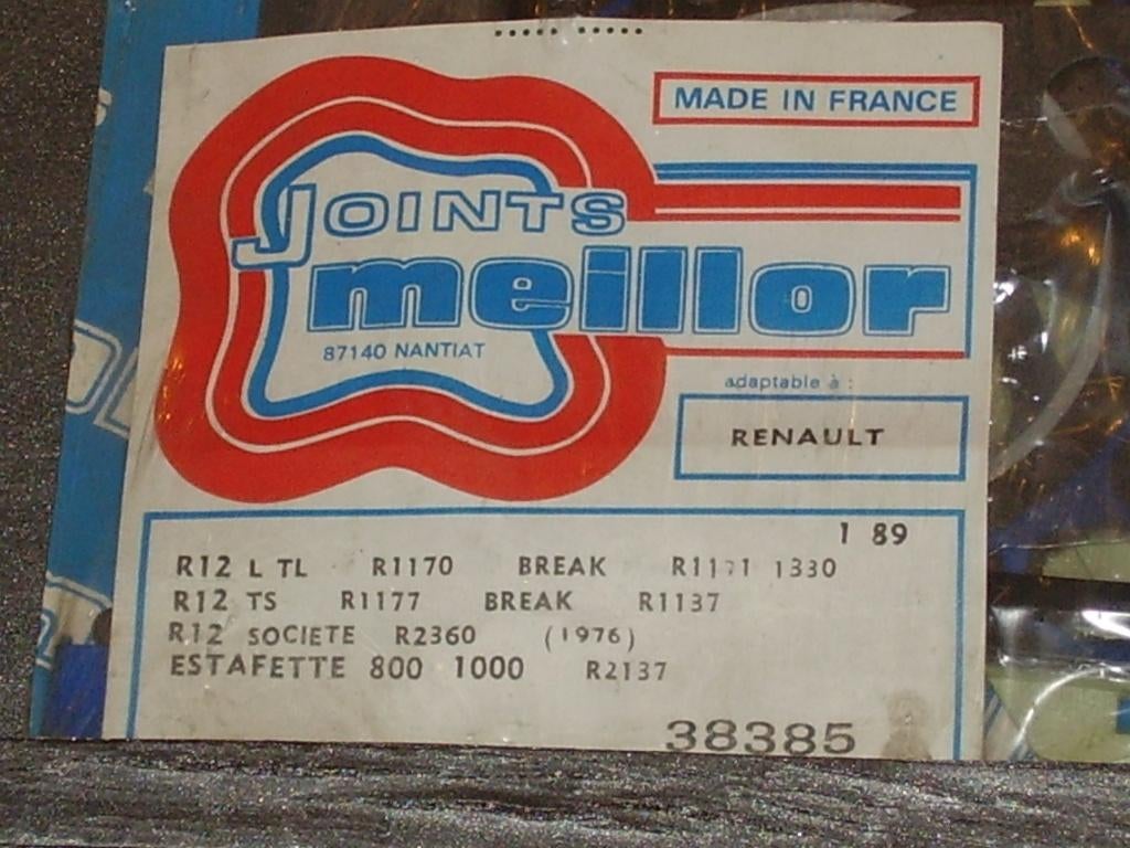 Een complete pakkingset voor RENAULT R12, ESTAFETTE, Auto-onderdelen, Ophalen of Verzenden, Nieuw, Renault