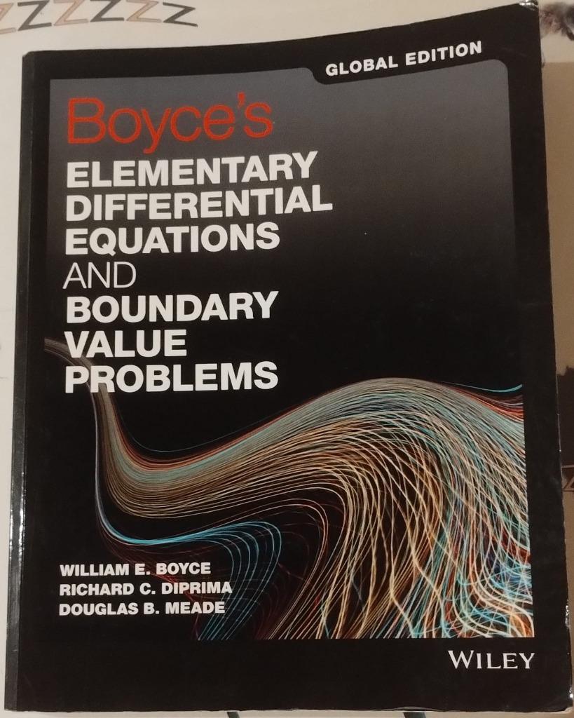 Boyce's Elementary Differential Equations and Boundary Value, Ophalen, Zo goed als nieuw, Hoger Onderwijs, William E. Boyce
