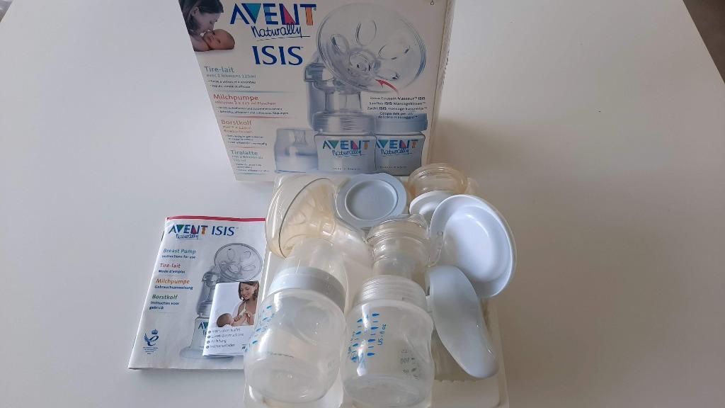 Borstkolf Avent met 2 bewaarflessen 125ml, Kinderen en Baby's, Ophalen, Gebruikt, Borstkolf