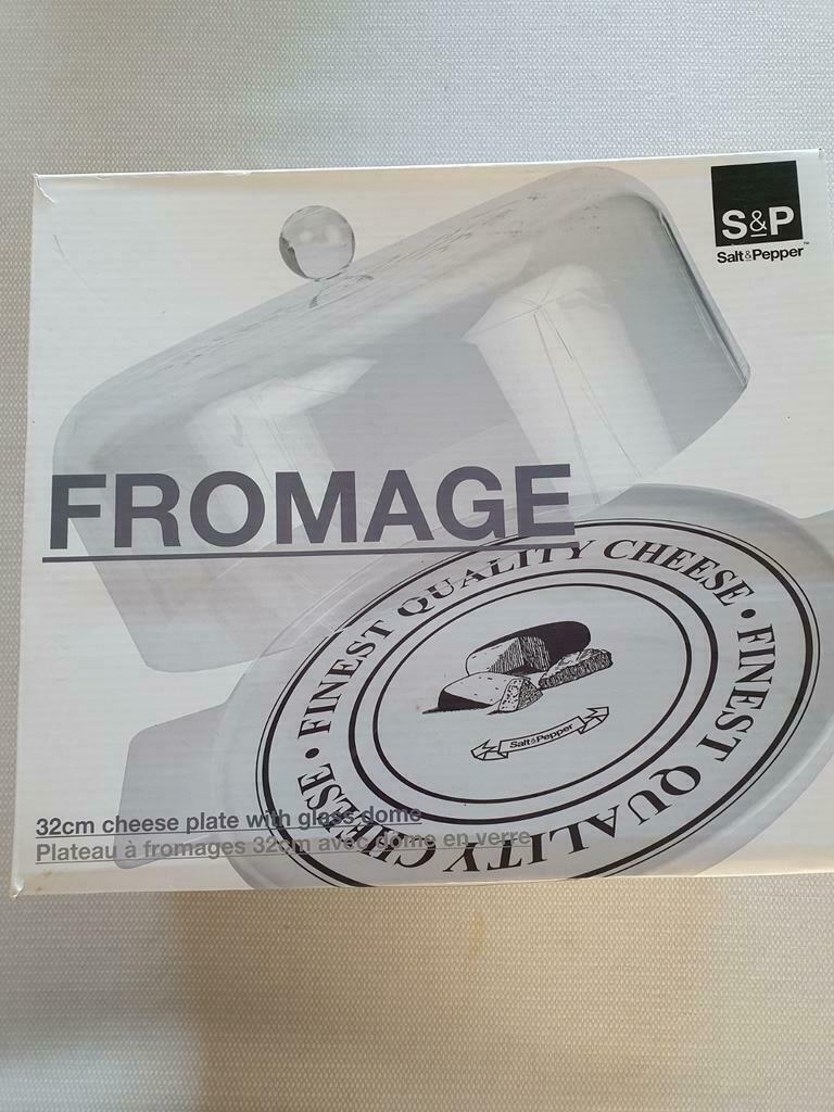 Salt & Pepper kaasplank rond + stolp 32 cm *NIEUW*, Enlèvement, Neuf