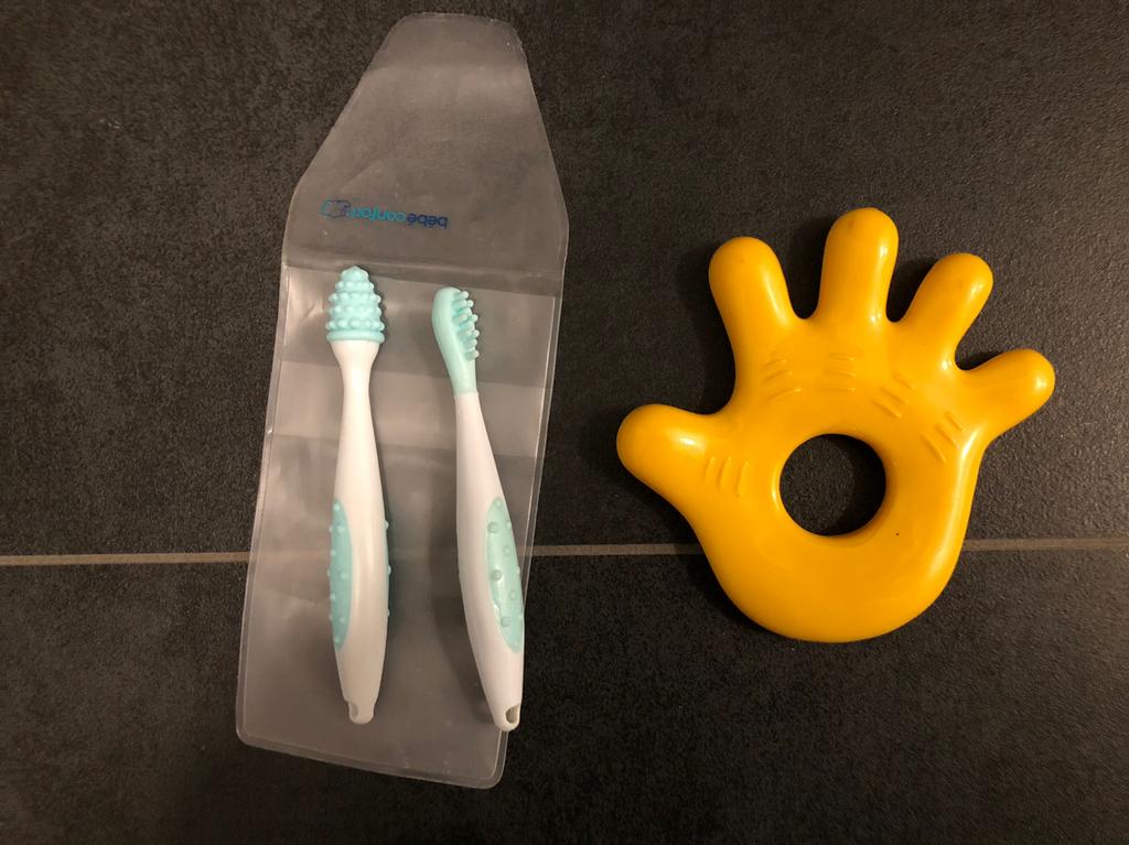 bijtring + 2 kouw tandenstokjes baby, Ophalen of Verzenden, Nieuw