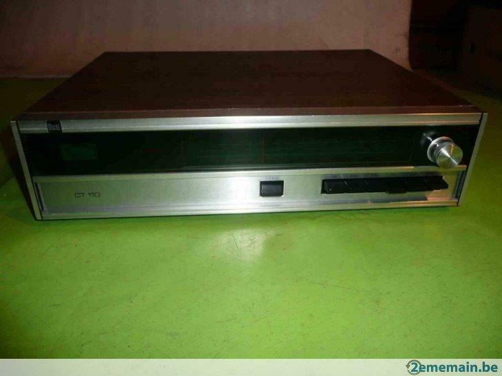 tuner DUAL CT 110 - mono - afwerking met houteffect, Ophalen of Verzenden