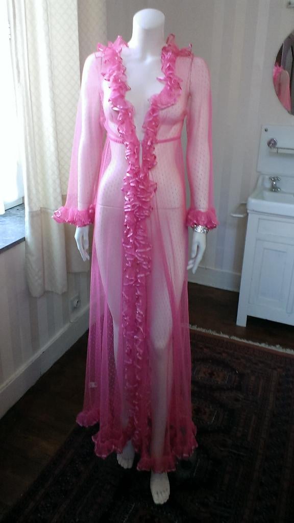 Nieuwe Prachtige lange Négligé - Kamerjas, Kleding | Dames, Maat 38/40 (M), Overige typen, Verzenden, Nieuw