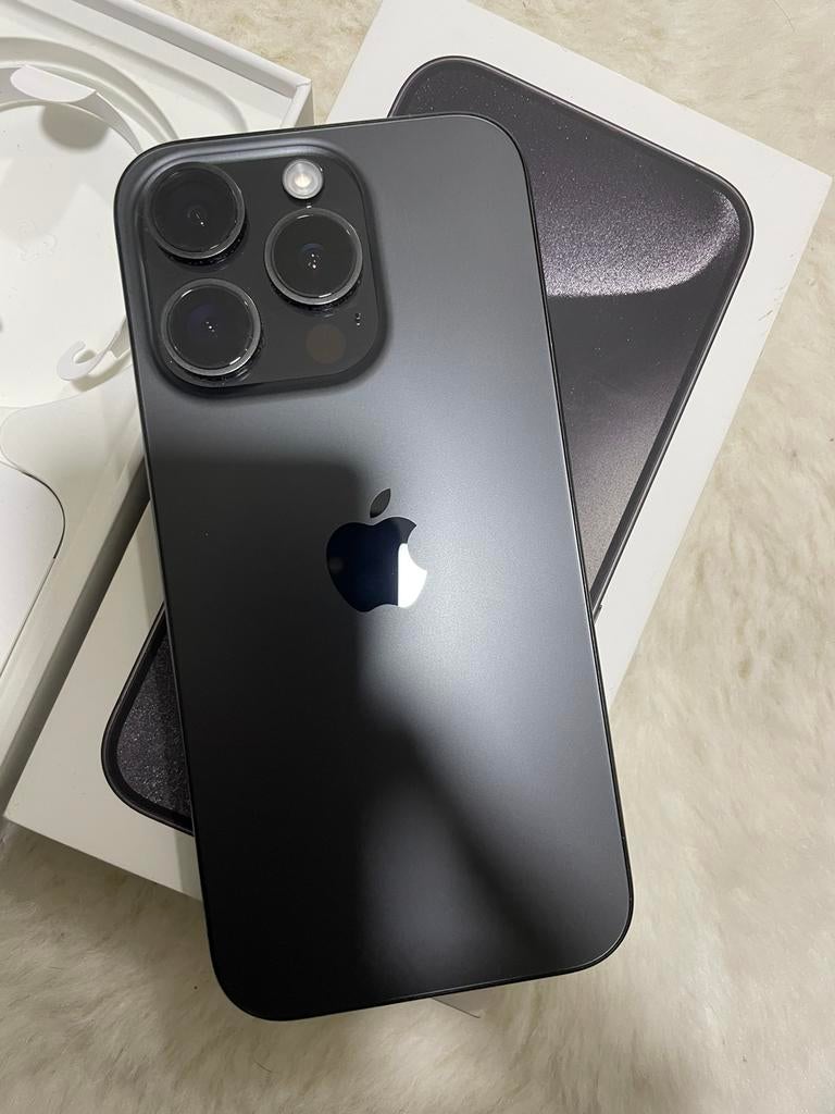 Iphone 15pro 128gb Black Titanium, Télécoms, Téléphonie mobile | Apple iPhone, 128 GB, 86 %, Enlèvement, Utilisé