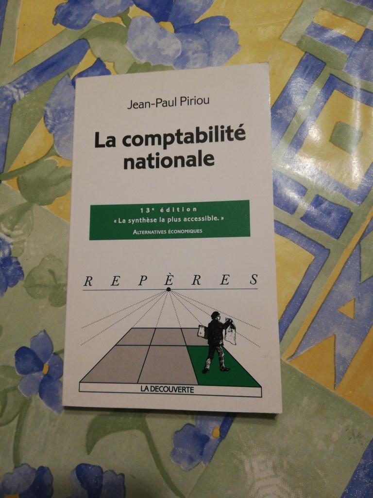 Jean-Paul Piriou. La comptabilite nationale., Livres, Enlèvement ou Envoi, Comme neuf