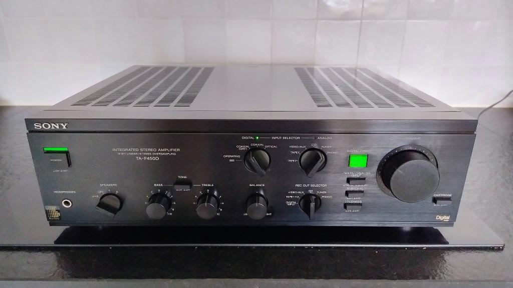 Versterker Sony TA-F450D, Audio, Tv en Foto, Versterkers en Ontvangers, Ophalen, Zo goed als nieuw, 60 tot 120 watt, Sony