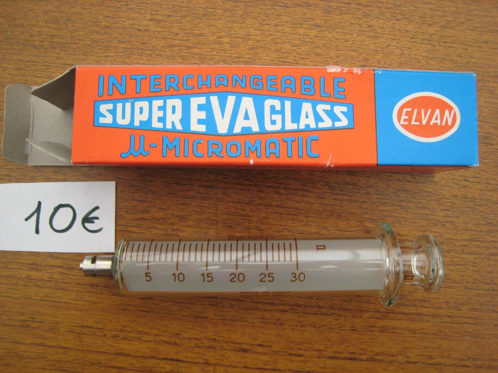 seringue en verre, Envoi
