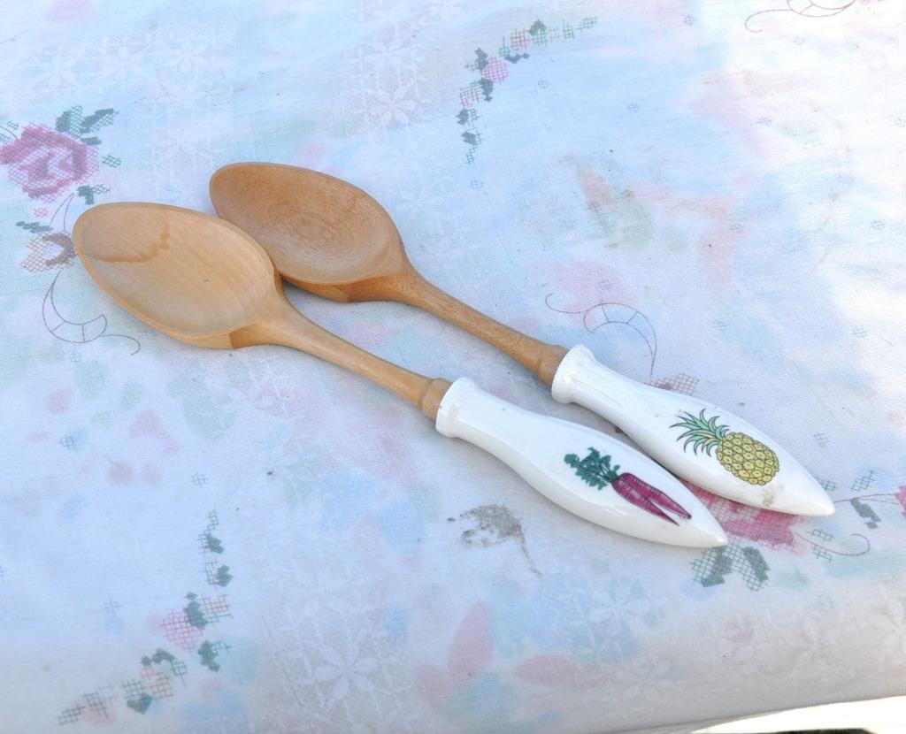2 cuillères couvert a salade, Enlèvement ou Envoi, Comme neuf