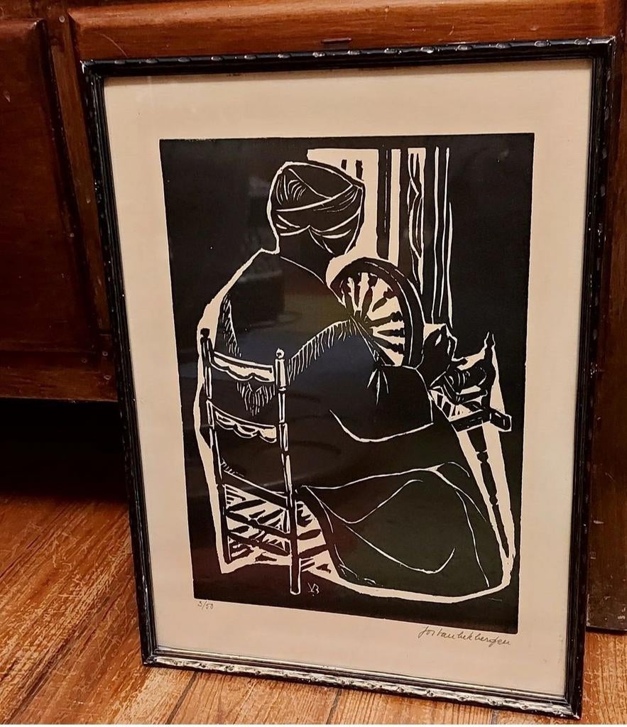 Litho Jos Vanbekbergen, Antiek en Kunst, Ophalen of Verzenden