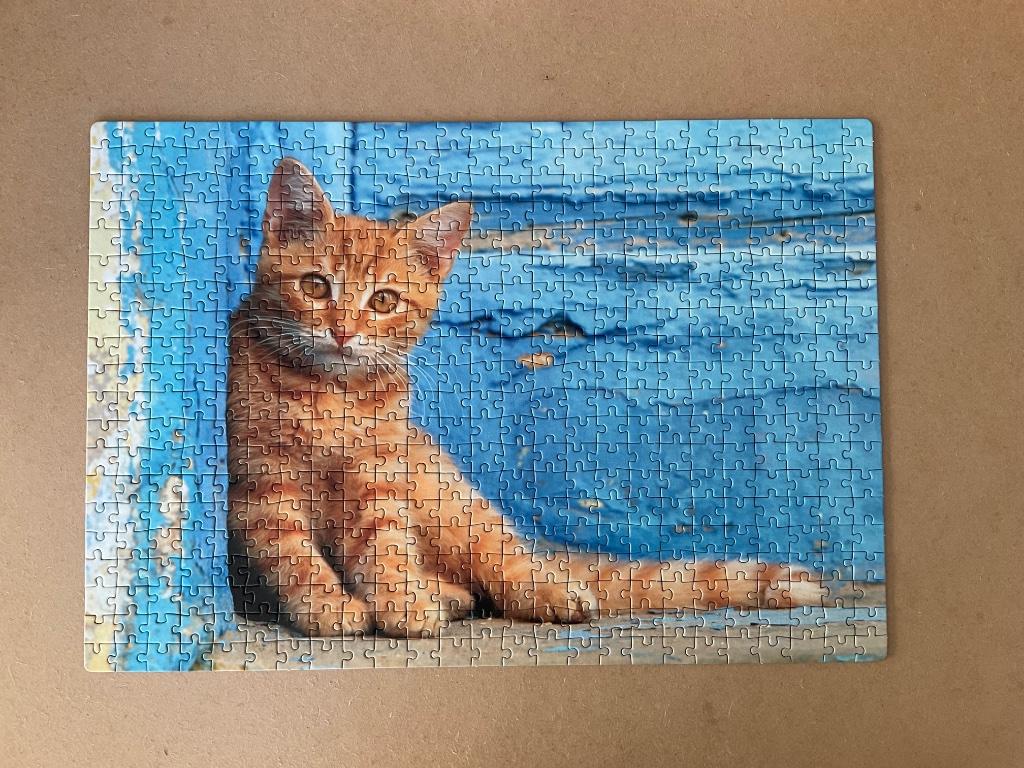 Puzzel poesje, 500 stukjes, Ophalen of Verzenden, 500 t/m 1500 stukjes, Zo goed als nieuw, Legpuzzel