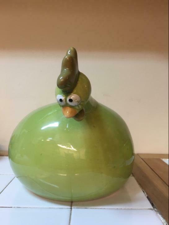 Ancienne grosse poule j line verte picoti