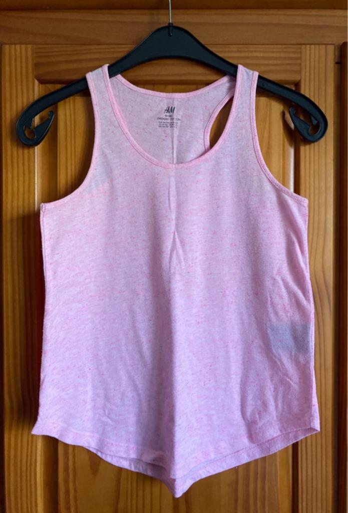 Top rose H&M 10 - 11 ans, Kinderen en Baby's, Kinderkleding | Maat 140, Ophalen, Gebruikt, H&M, Meisje