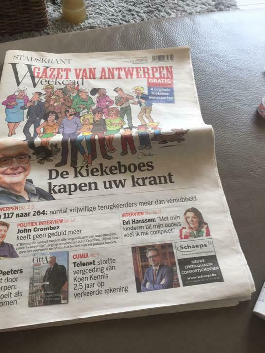 Gazet van Antwerpen - Kiekeboe 2017, Enlèvement