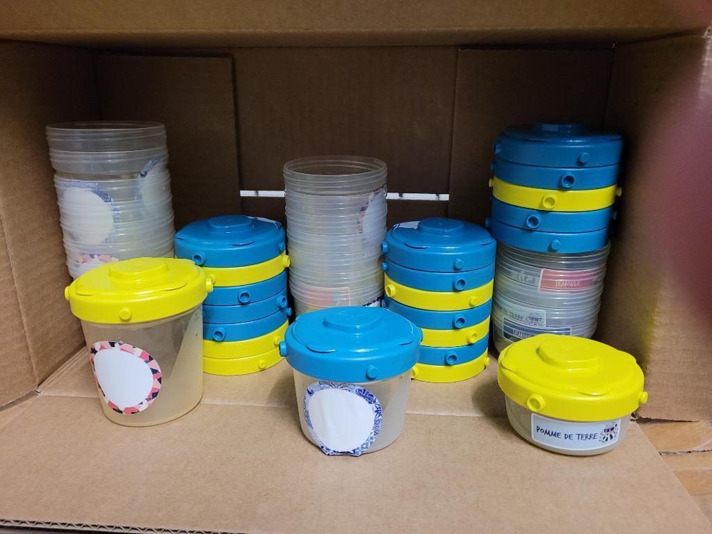 Lot petits pots repas bébé Beaba, Enlèvement ou Envoi, Utilisé