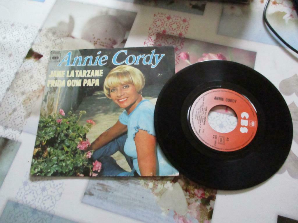DISQUE VINYL 45 TOURS ANNIE CORDY. "JANE LA TARZANE"., Enlèvement ou Envoi, Autres genres, Single