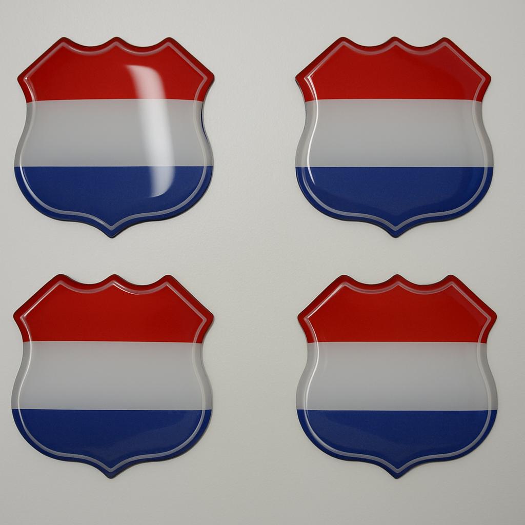 3D Nederland gel vlag stickers UV-bestendig, Verzamelen, Verzenden, Nieuw, Overige typen