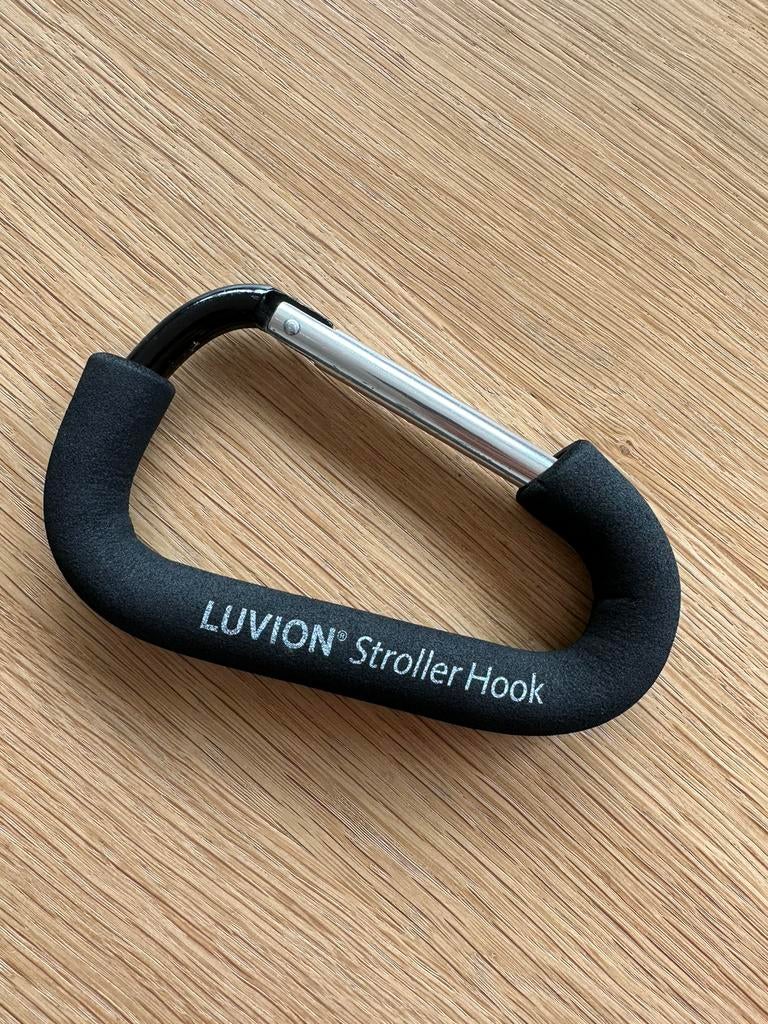 Luvion Stroller Hook Tassenhaak Buggyhaak Zwart, Ophalen, Zo goed als nieuw