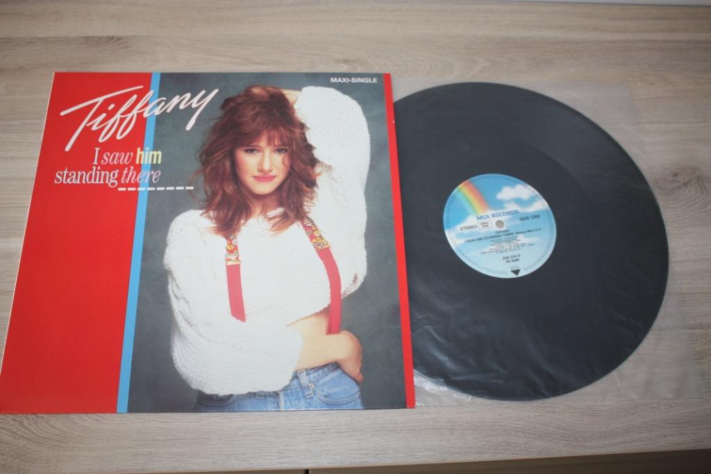 LP , Maxi-Single Tiffany , I Saw him standing there ,1988, Ophalen of Verzenden, Zo goed als nieuw, 12 inch
