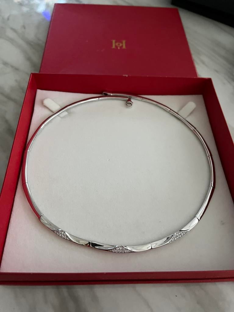 Zilveren collier 925, Handtassen en Accessoires, Armbanden, Ophalen of Verzenden, Zo goed als nieuw