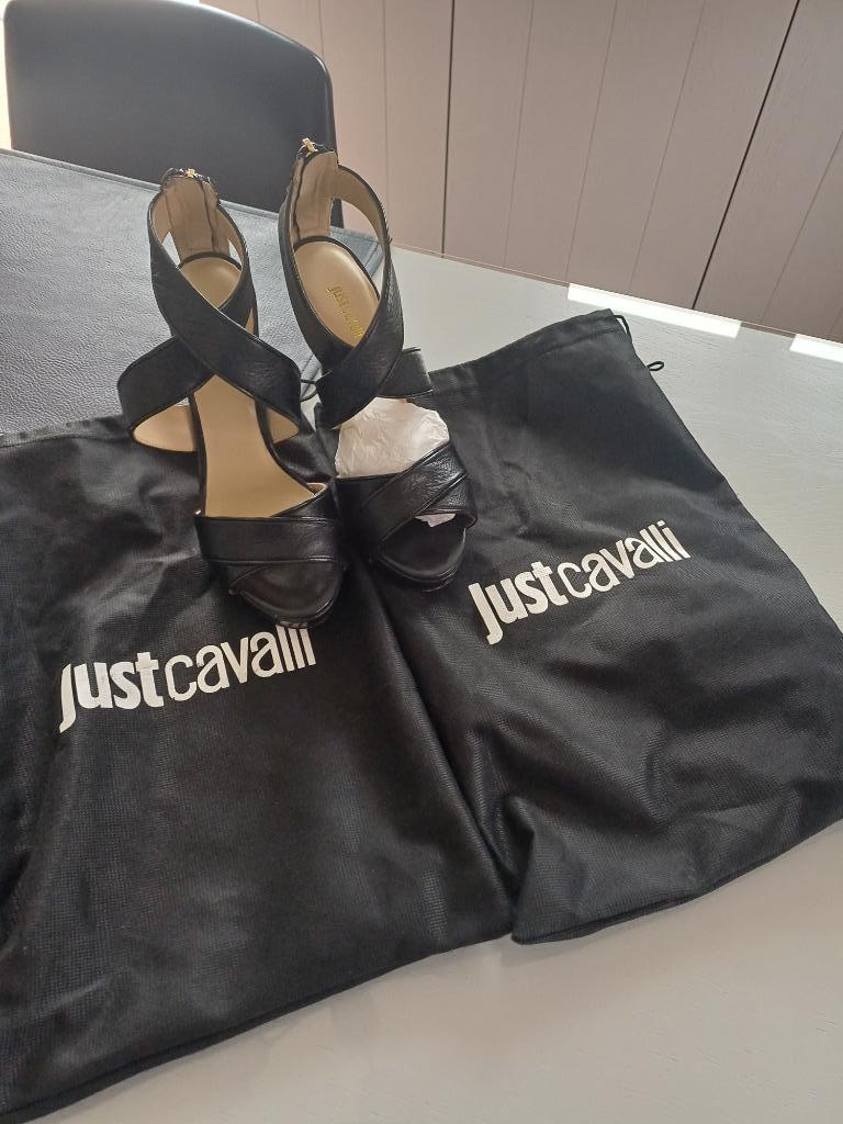 hoge haksandalen - JUST  CAVALLI, Enlèvement ou Envoi, Chaussures à haut talons, Comme neuf, Just Cavalli