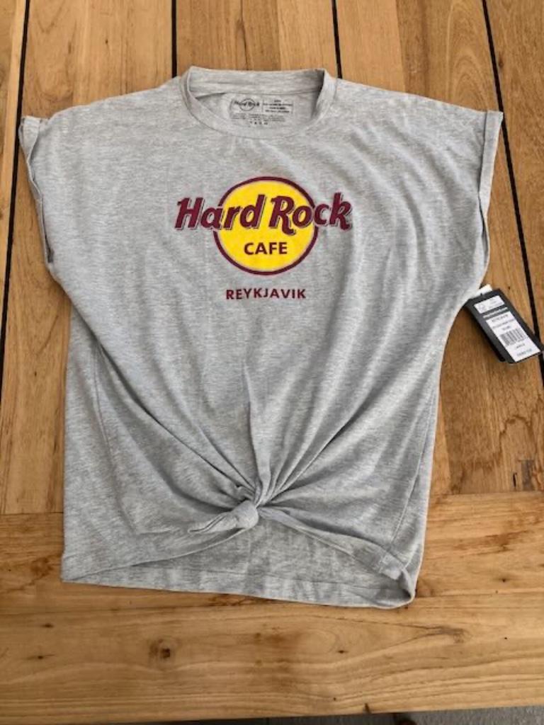 t shirt Hard Rock café Reijkjavik, Vêtements | Femmes, Enlèvement ou Envoi, Neuf, Taille 42/44 (L), Gris