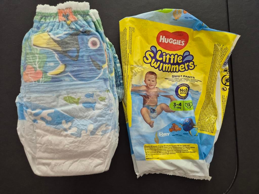 Huggies zwemluiers maat 3-4 7-15kg, Kinderen en Baby's, Babykleding | Baby-zwemkleding, Ophalen, Huggies, Jongetje of Meisje, One size