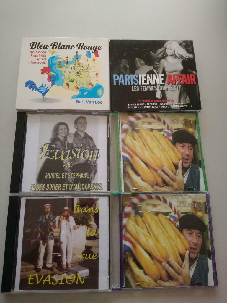 10 CD's Franse uitvoerders, Cd's en Dvd's, Ophalen, Zo goed als nieuw