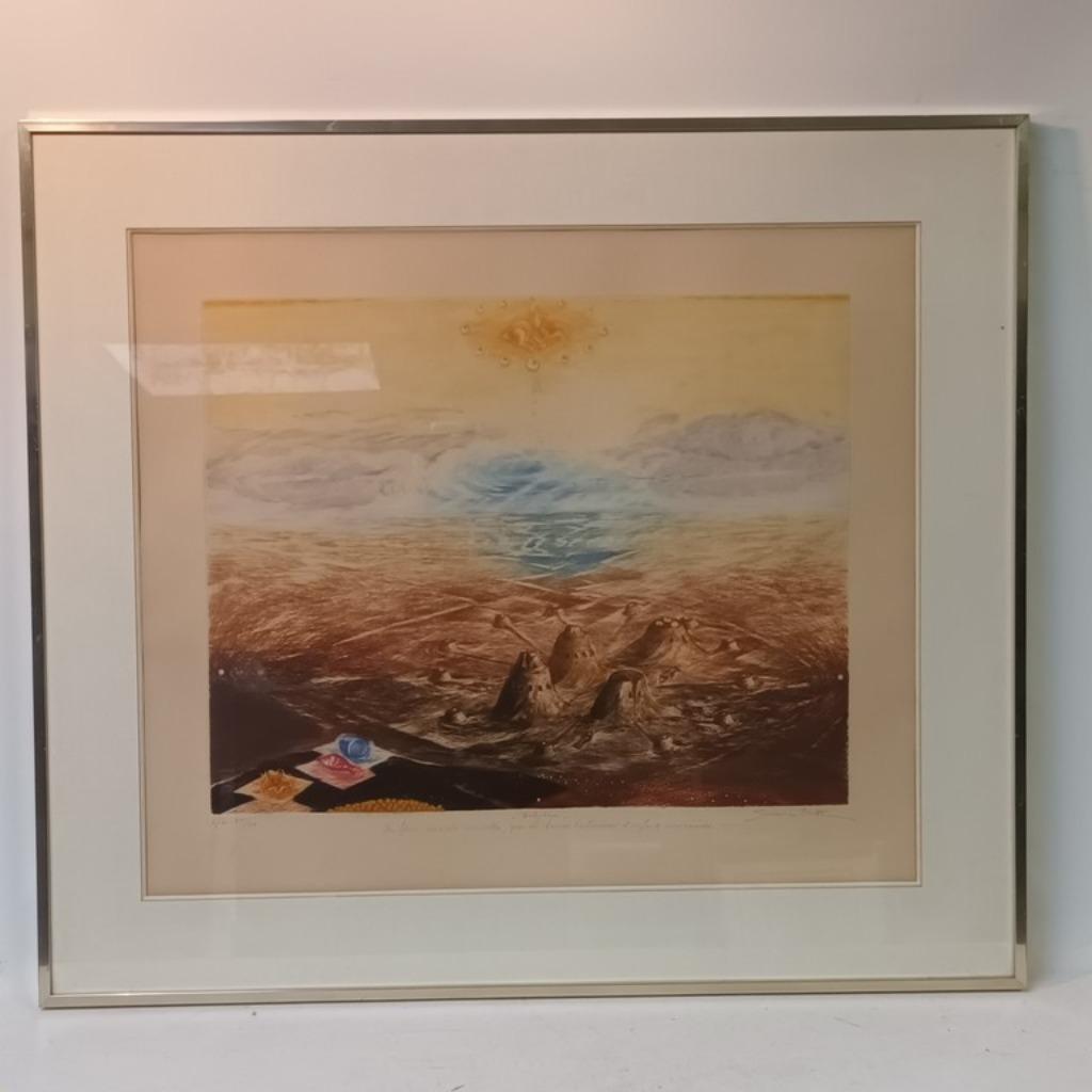 Suzanne Pirotte (1931-2022) - kleurenlithografie, Antiquités & Art, Enlèvement