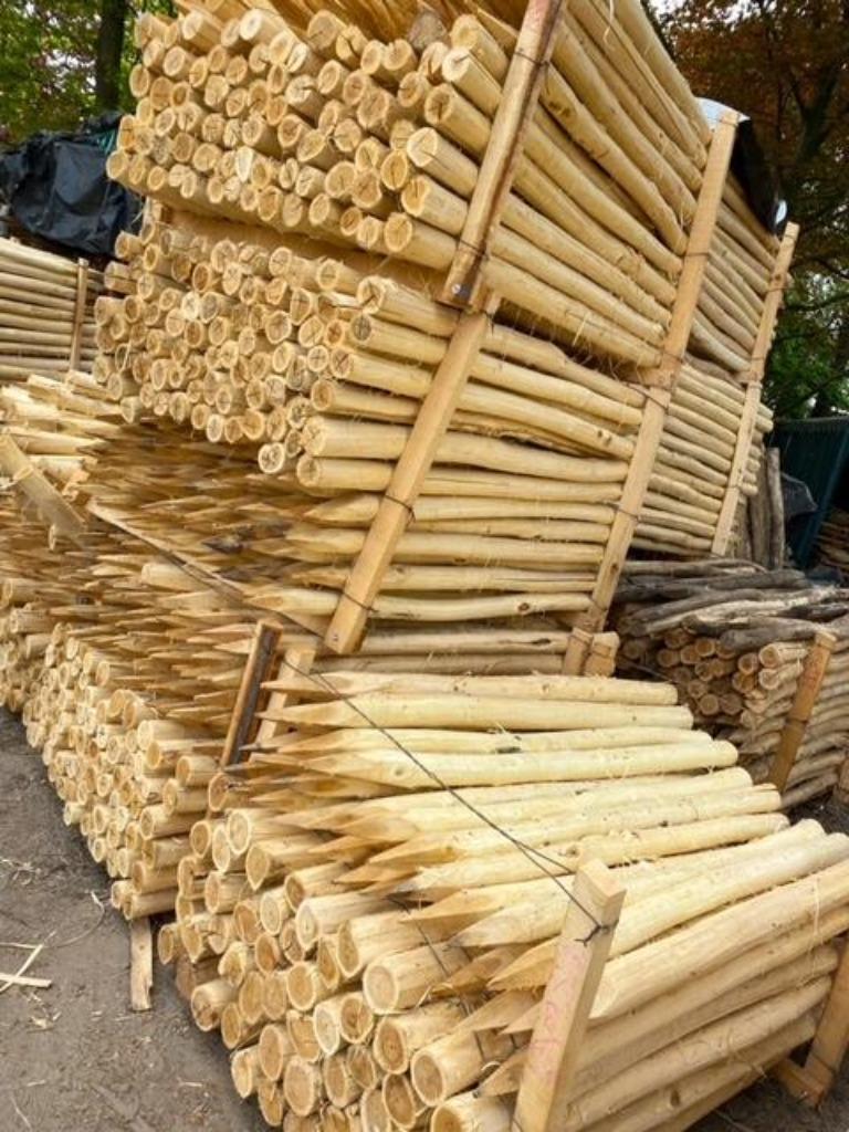 Robinia kastanje palen hekwerk kastanje poort div houtsoort, Enlèvement ou Envoi, Neuf, Bois, Autres types