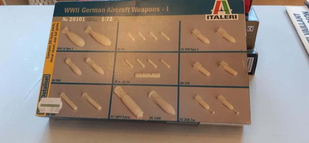 Italeri 1/72 Ww2 German Aircraft Weapons 1 €15, Hobby & Loisirs créatifs, Modélisme | Avions & Hélicoptères, Enlèvement, Neuf