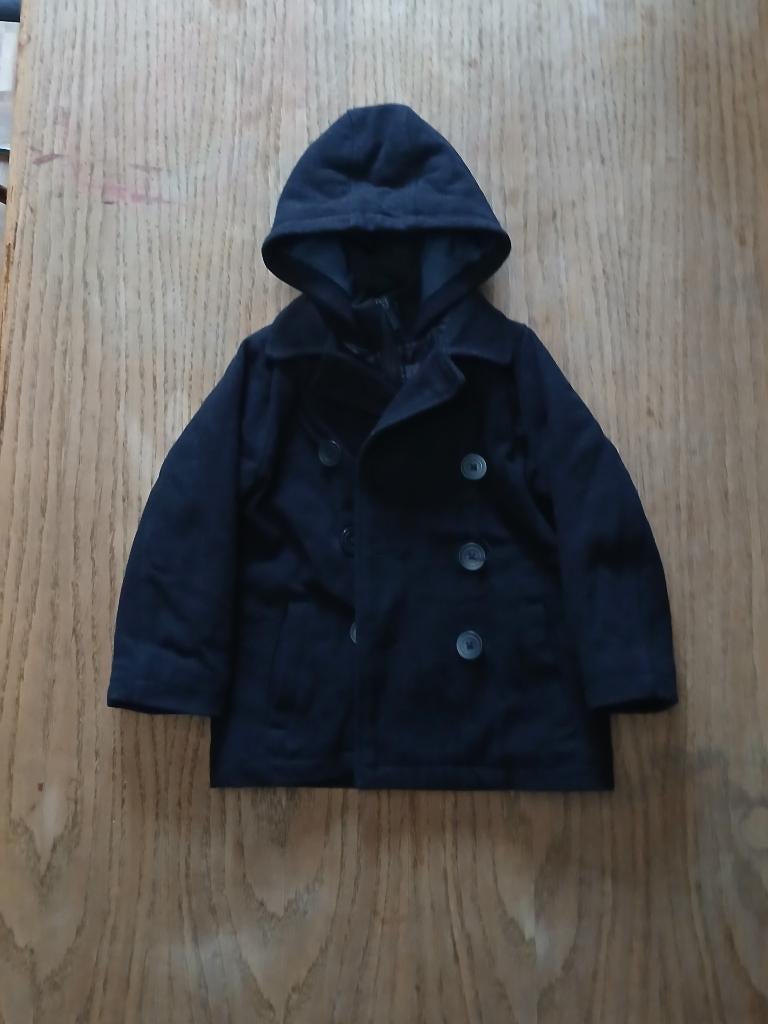 Zwarte La Redoute jas met kap - maat104, Kinderen en Baby's, Kinderkleding | Maat 104, Gebruikt, La Redoute, Ophalen of Verzenden