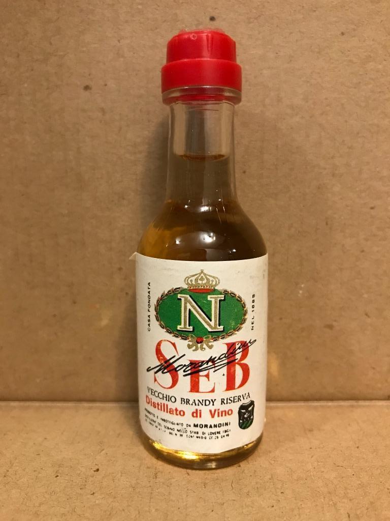 N - SEB - Morandini - Brandy - Mignonnette d'alcool, Neuf, Enlèvement ou Envoi, Pleine, Autres types