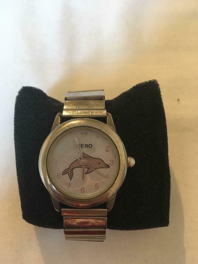 Montre enfant, Envoi, Utilisé, Argent, Montre-bracelet