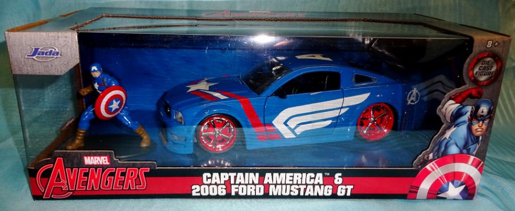 AVENGERS CAPTAIN AMERICA FORD MUSTANG 2006, Verzenden, Nieuw, Auto, Jada