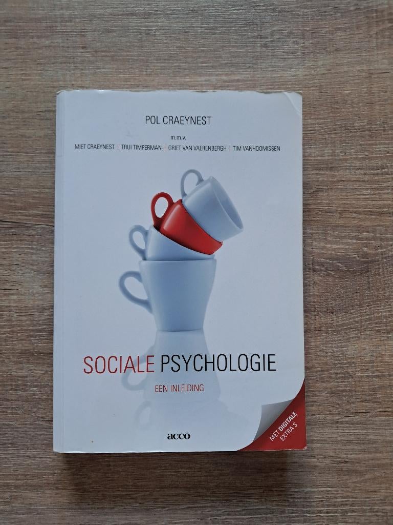 Sociale Psychologie, een inleiding, Boeken, Ophalen of Verzenden, Gelezen, Hogeschool, Pol Craeynest