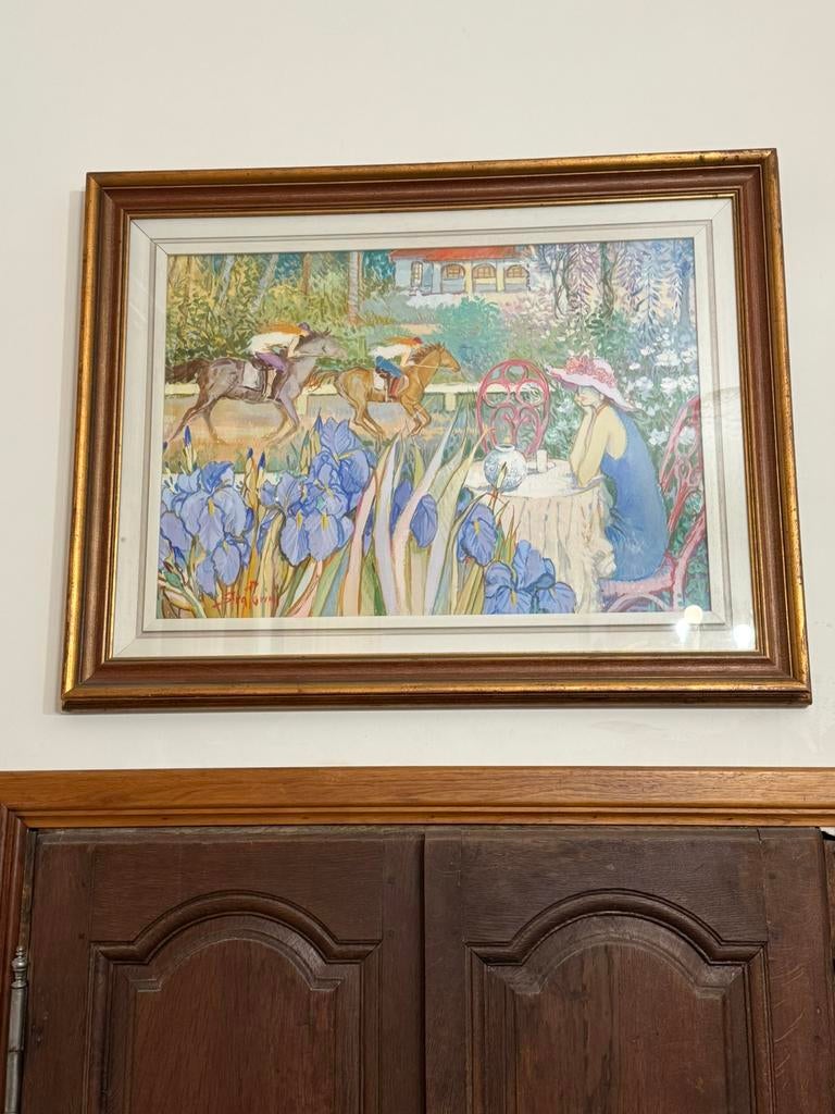 Superbe aquarelle. Artiste italien Straforini., Antiquités & Art, Art | Peinture | Classique, Enlèvement ou Envoi