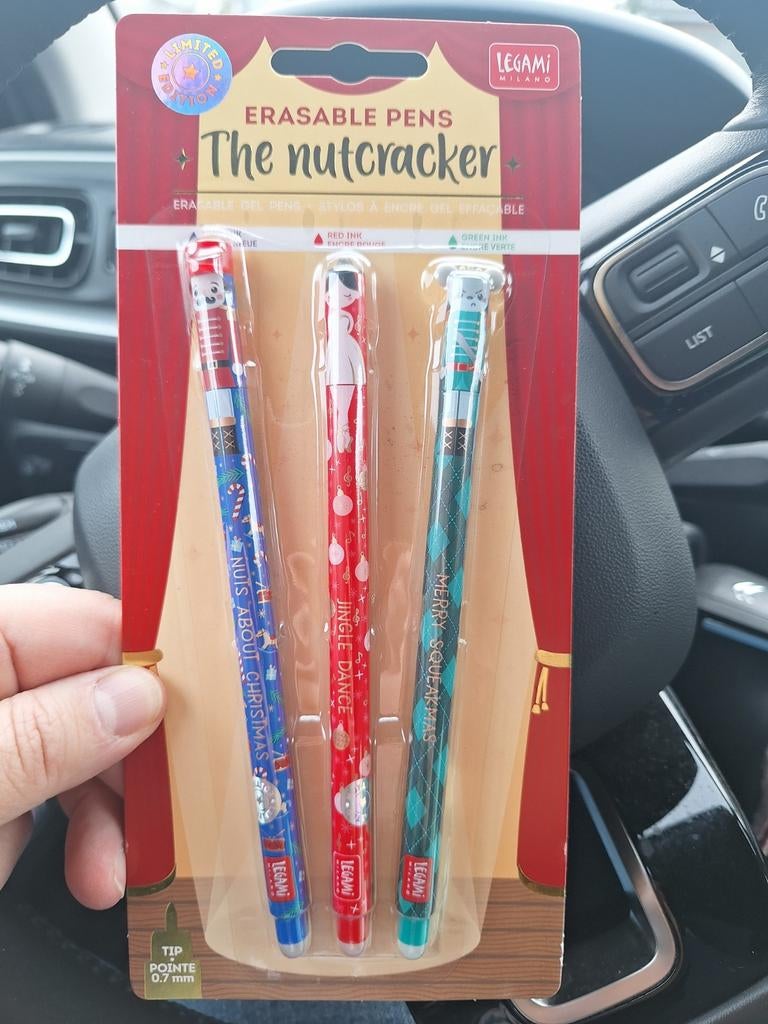 Bics effaçables Legami Noël casse noisettes Christmas
