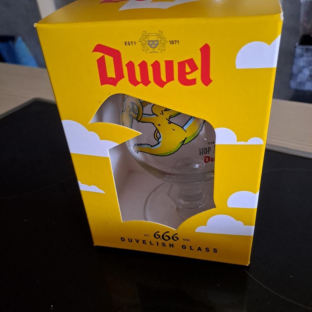 Duvelglas  the hop devil 666 nieuwe in doos., Enlèvement, Neuf, Duvel