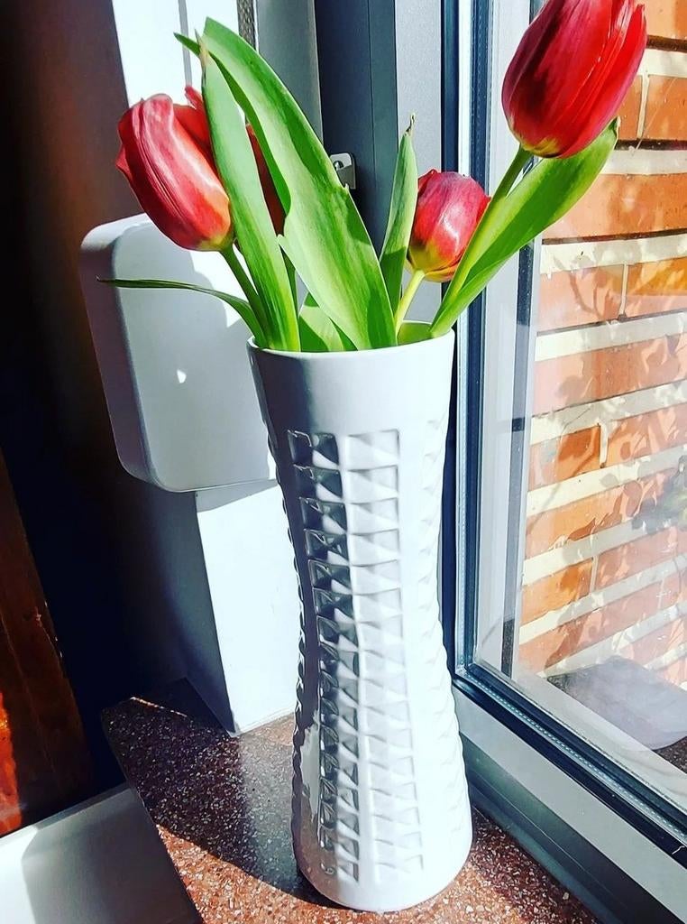 Vase vintage blanc, Maison & Meubles, Enlèvement ou Envoi