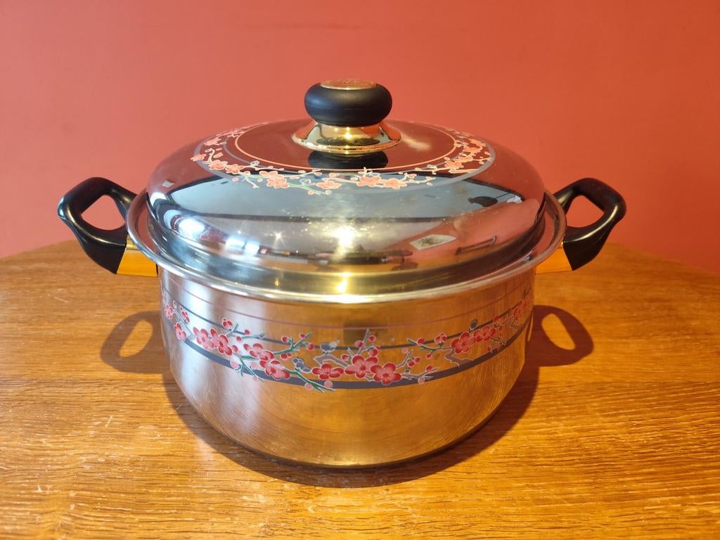 Casserole avec couvercle AMC Schuman inox****, Enlèvement, Inox