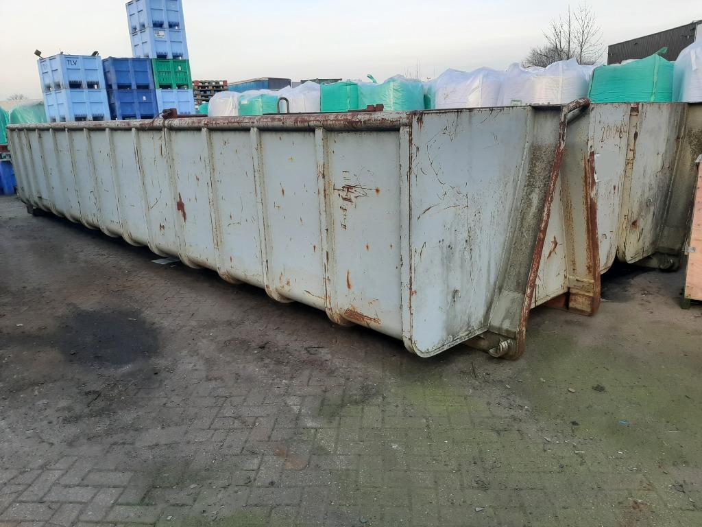 2x schrootbak / ijzerbak / metaal container Vernooy, Ophalen