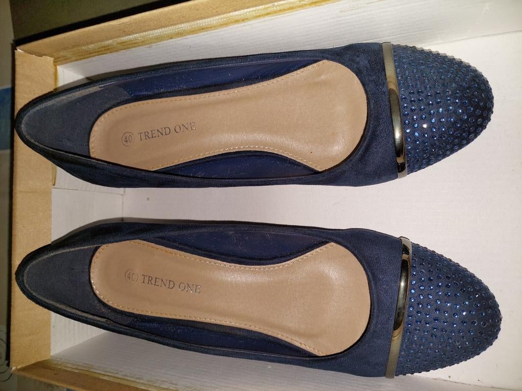 Elegante dames schoenen, Blauw, Dansschoenen, Ophalen of Verzenden, Trend One