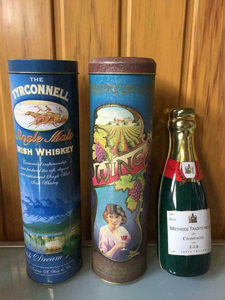 Lot 3 blikken dozen drank zie beschrijving, Verzamelen, Ophalen of Verzenden, Gebruikt, Overige, Overige merken