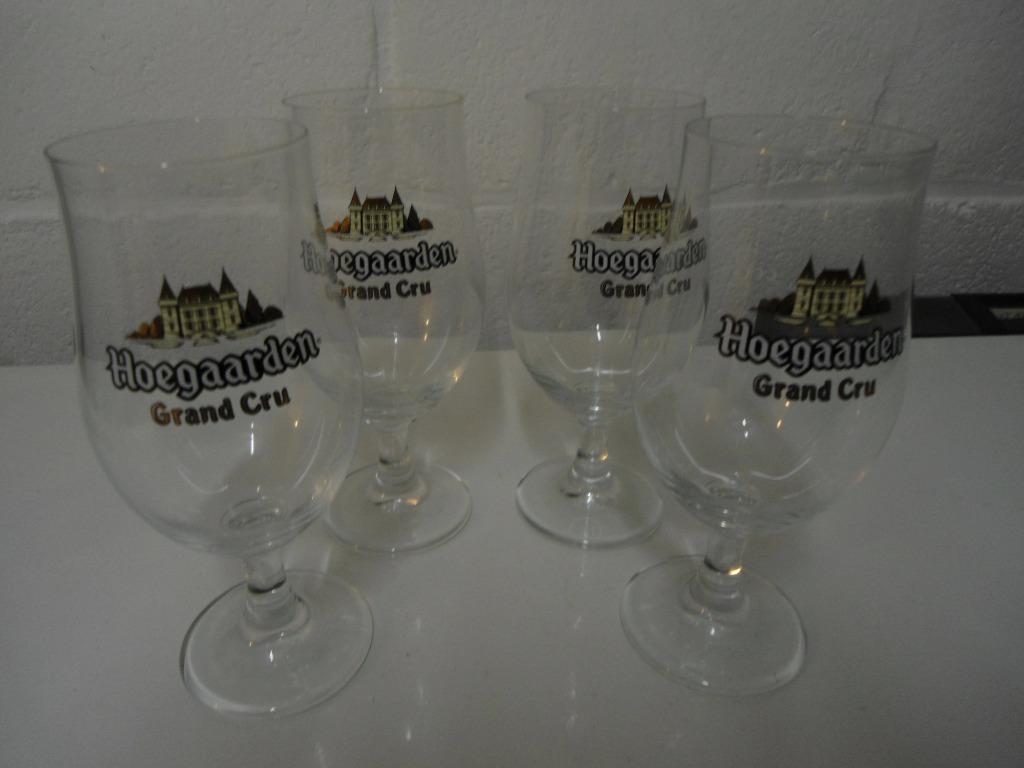 hoegaarden glazen allerlei, grand cru, longdrink, kelk, ...., Verzamelen, Biermerken, Ophalen of Verzenden, Nieuw, Glas of Glazen